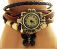 Relógio Feminino 2013 de quartzo, com strass e  pulseira de couro 